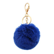 Cute Faux Fur Fluffy Fuzzy Pom Pom Keychain